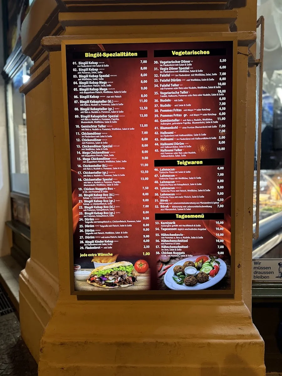 Bingöl-Grill - Magdeburg – Speisekarte in Magdeburg, Sachsen-Anhalt