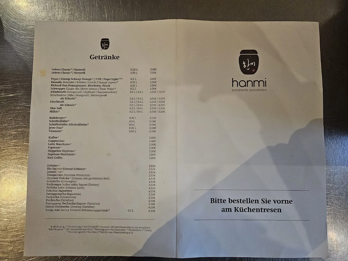 Han-Mi – Speisekarte in Hamburg