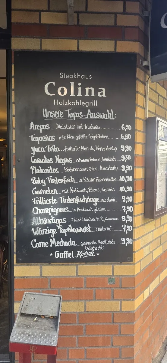 Colina Steakhaus Restaurant – Speisekarte in Köln, Nordrhein-Westfalen
