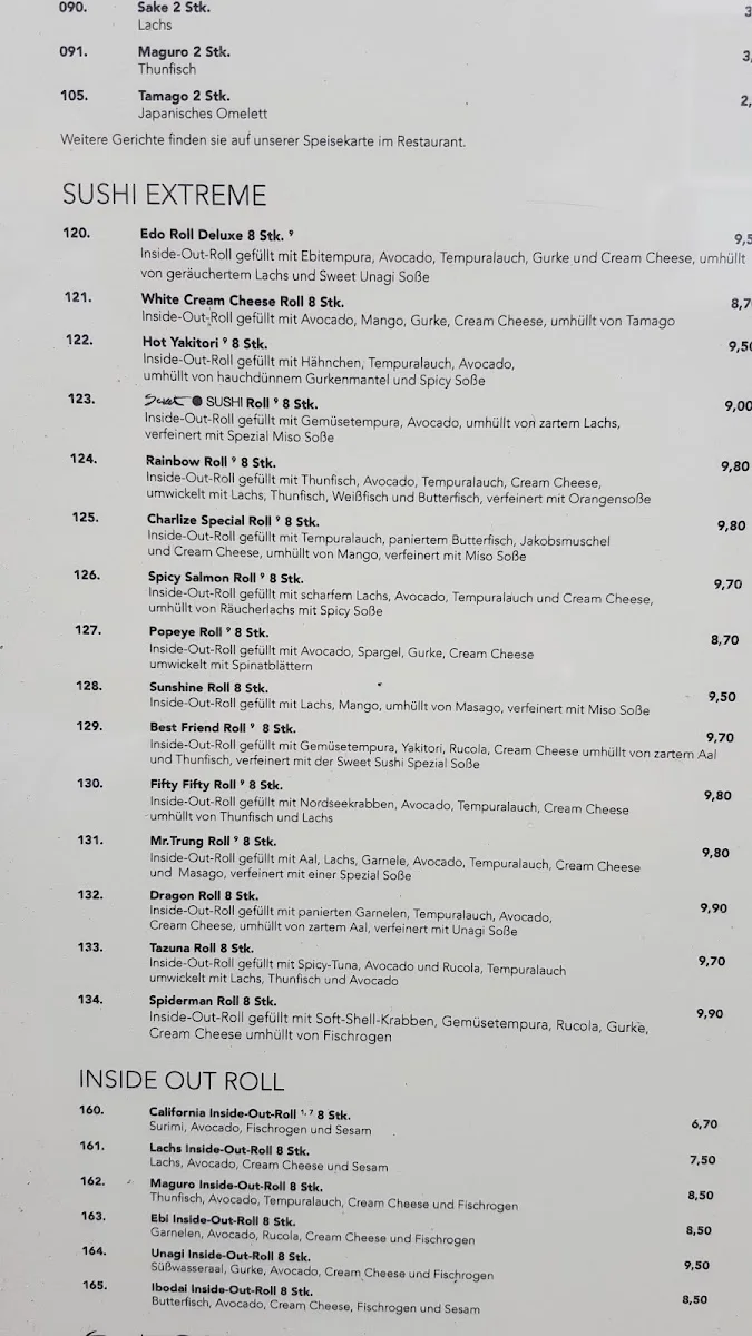 Sweet Sushi – Speisekarte in Köln, Nordrhein-Westfalen