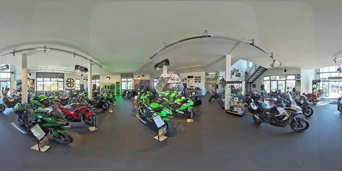Kawamotor Motorradvertrieb GmbH – Street View & 360°-Fotos in Garching bei München, Bayern