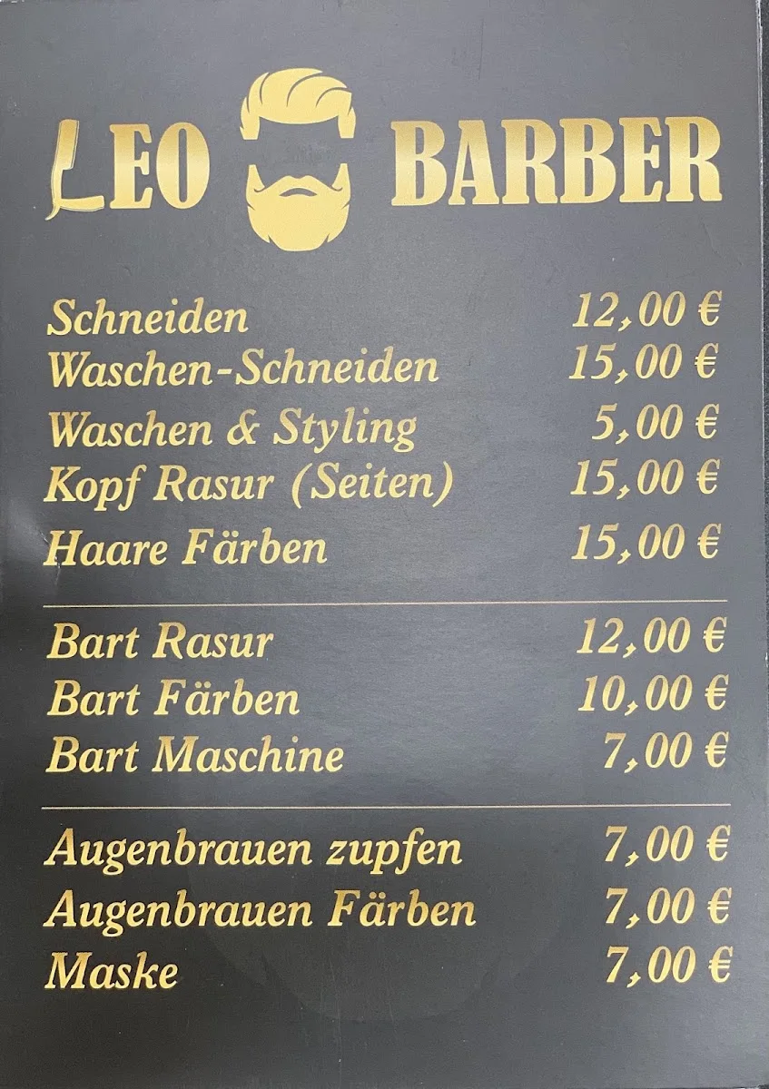 LEO COIFFEUR – Speisekarte in Stuttgart, Baden-Württemberg
