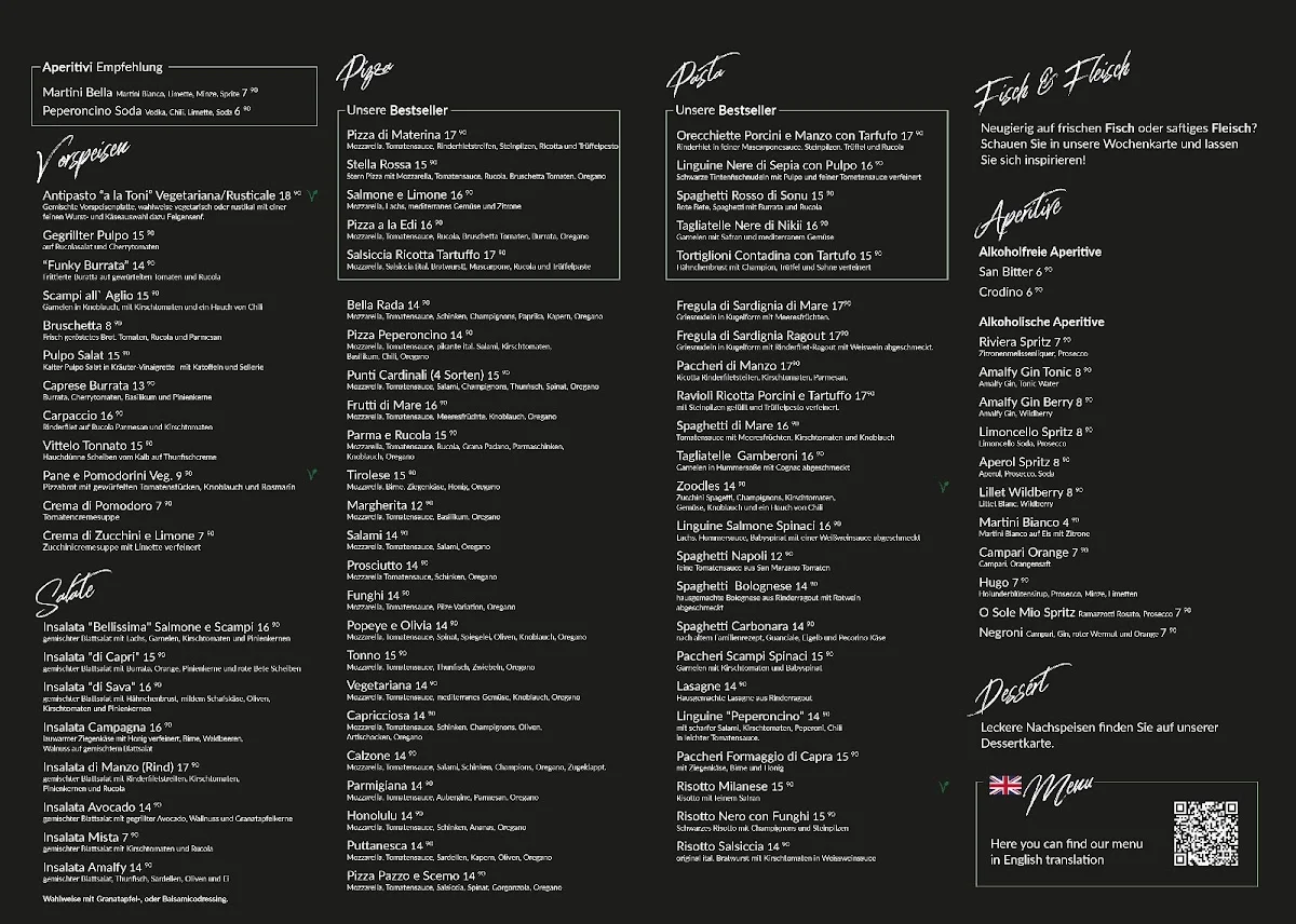 Ristorante Peperoncino | Italienisches Restaurant | Leverkusen – Speisekarte in Leverkusen, Nordrhein-Westfalen