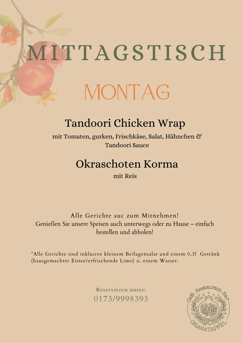 Restaurant Granatapfel – Vom Inhaber in Mannheim, Baden-Württemberg