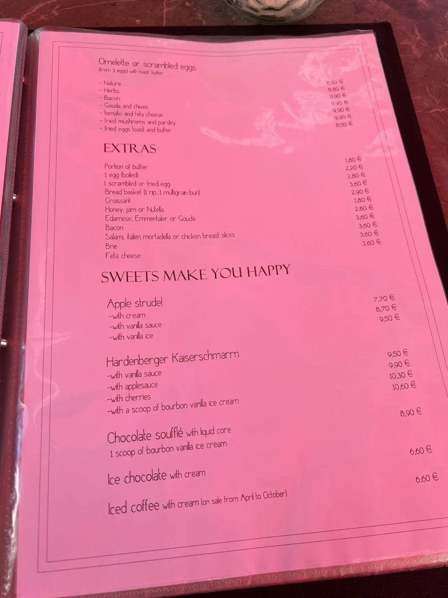Cafe Hardenberg – Speisekarte in Berlin