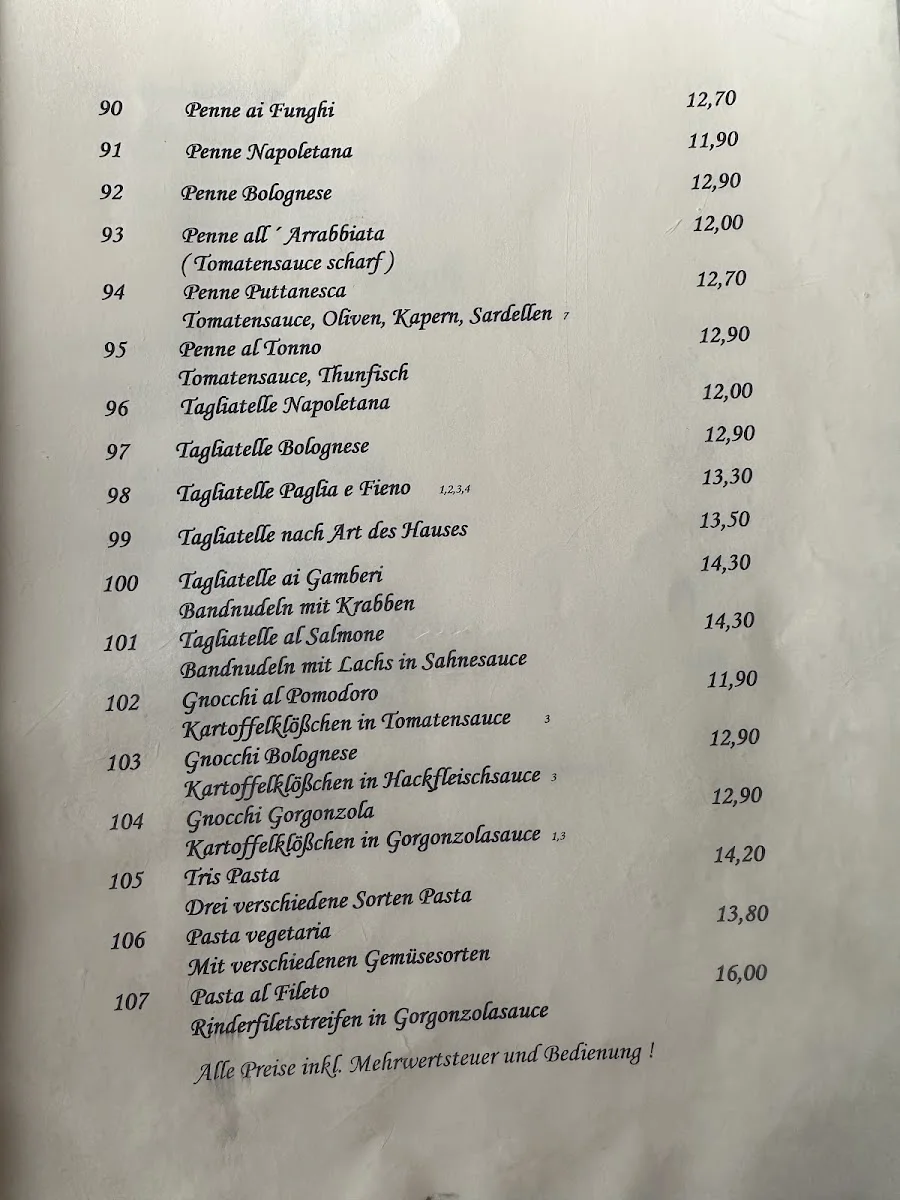 Pizzeria Pietro – Speisekarte in Gummersbach, Nordrhein-Westfalen