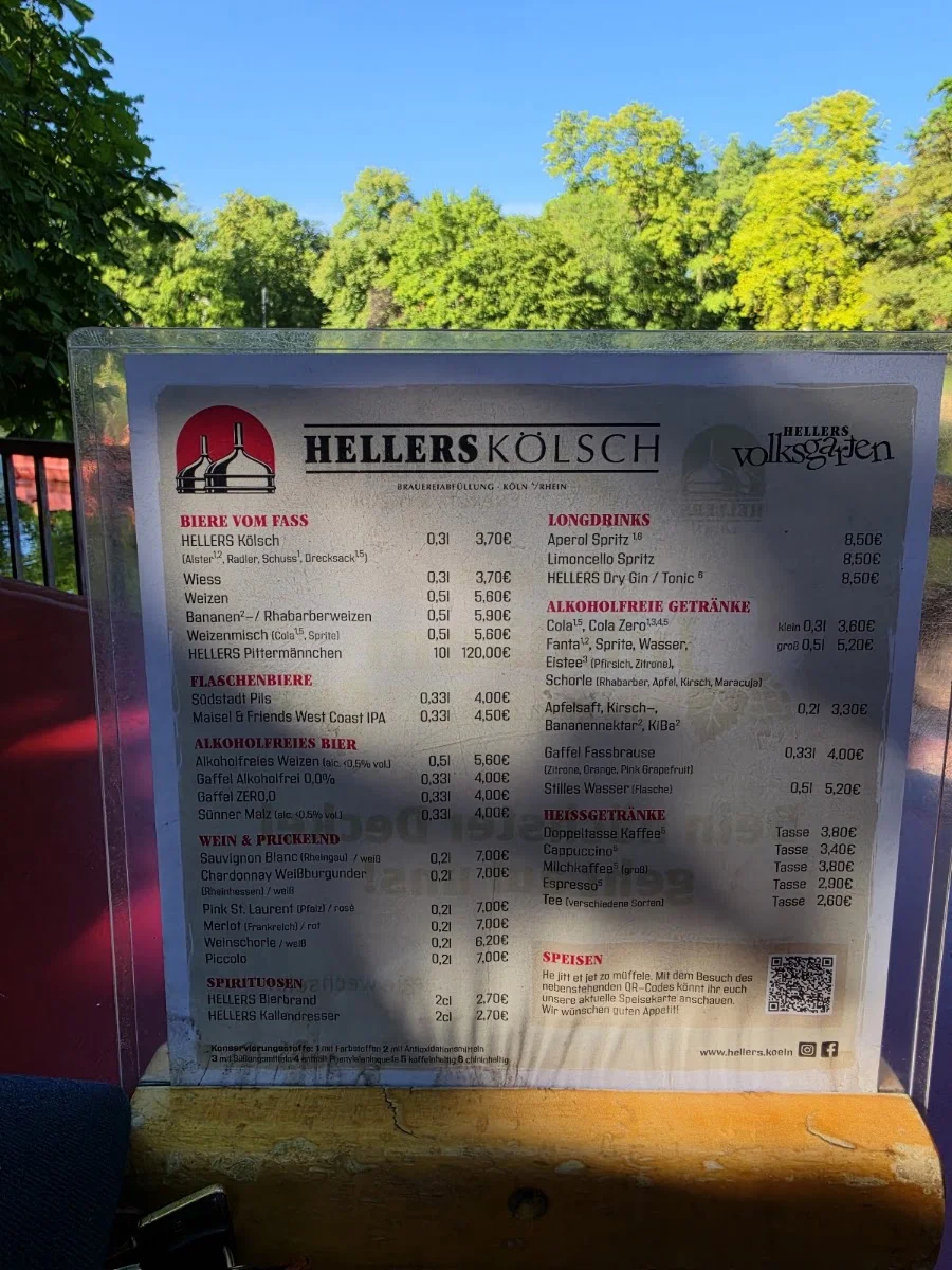 HELLERS Volksgarten – Biergarten in Köln, Nordrhein-Westfalen