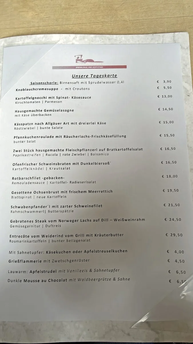 Leib & Seele – Speisekarte in München, Bayern