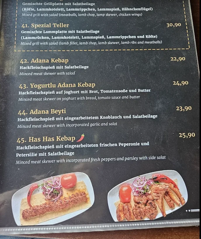 Adana Grillhaus Kreuzberg – Speisekarte in Berlin