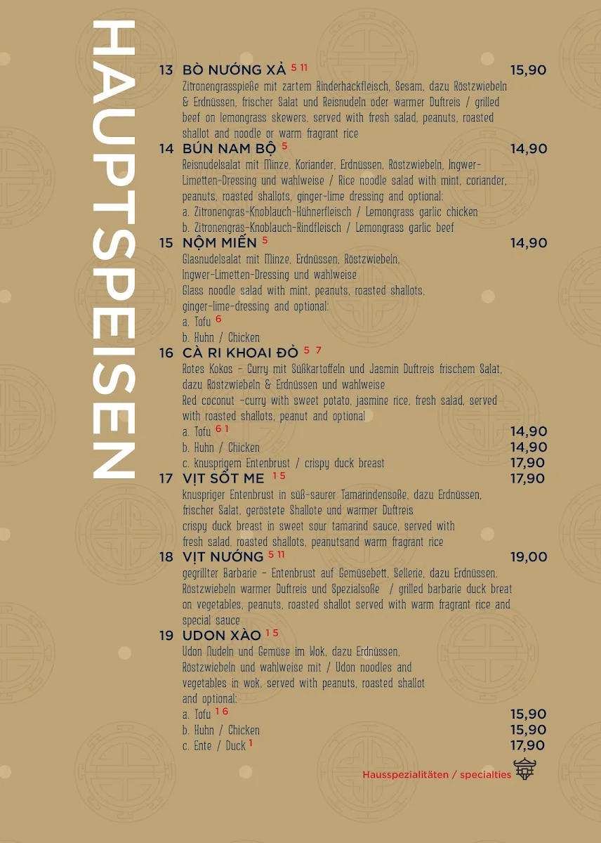 Pho Co Restaurant – Speisekarte in Berlin