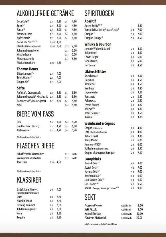 Restaurant Dubrovnik | Stellingen – Speisekarte in Hamburg