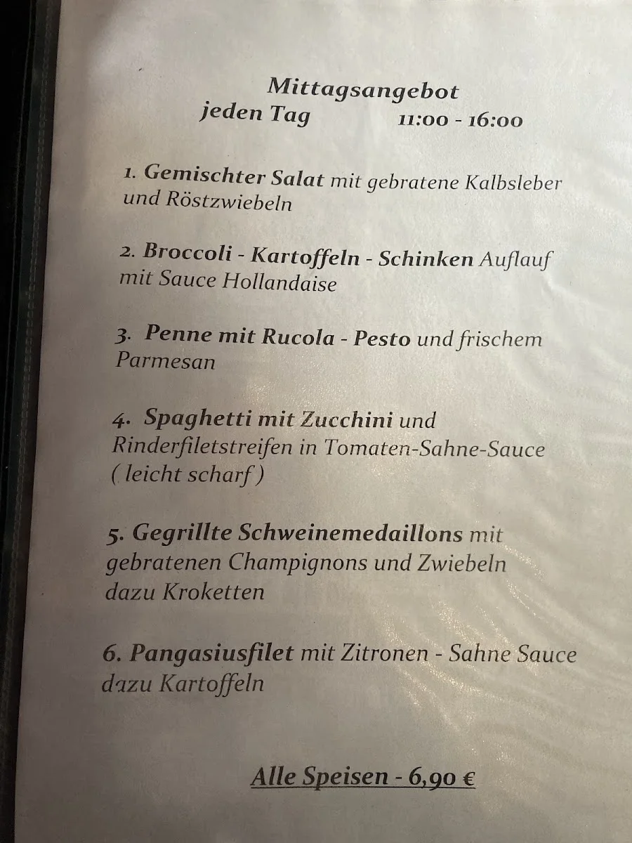 San Marco – Speisekarte in Berlin
