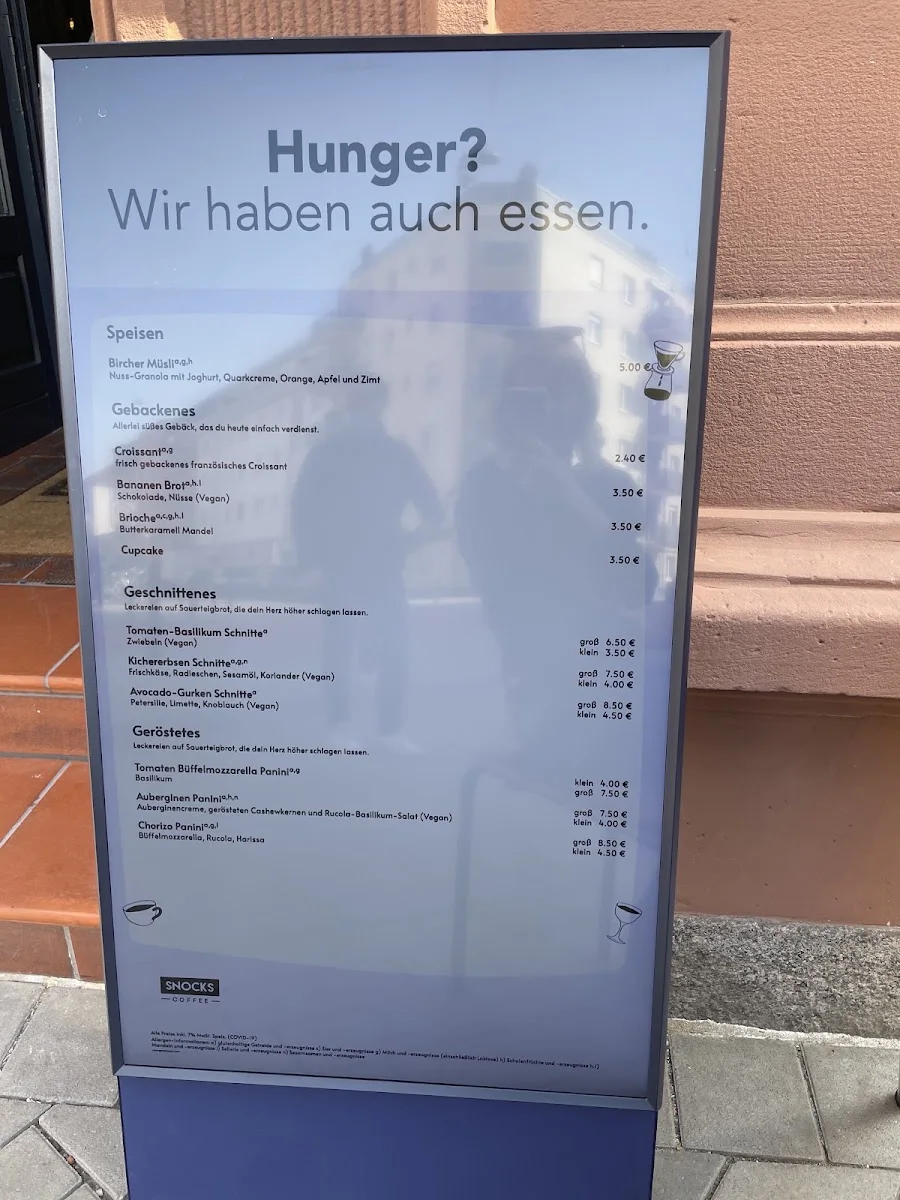 SNOCKS Coffee – Speisekarte in Mannheim, Baden-Württemberg