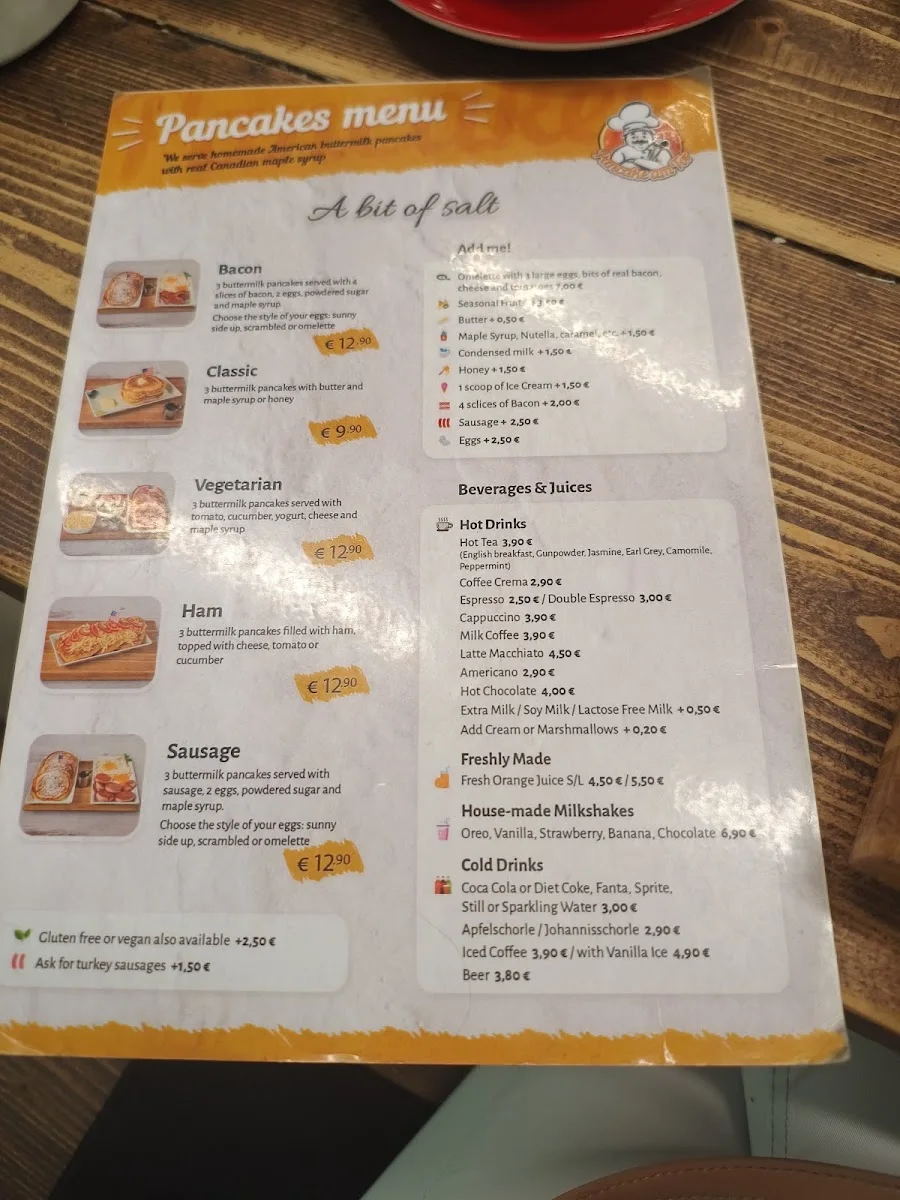 Pancake am Tor – Speisekarte in München, Bayern