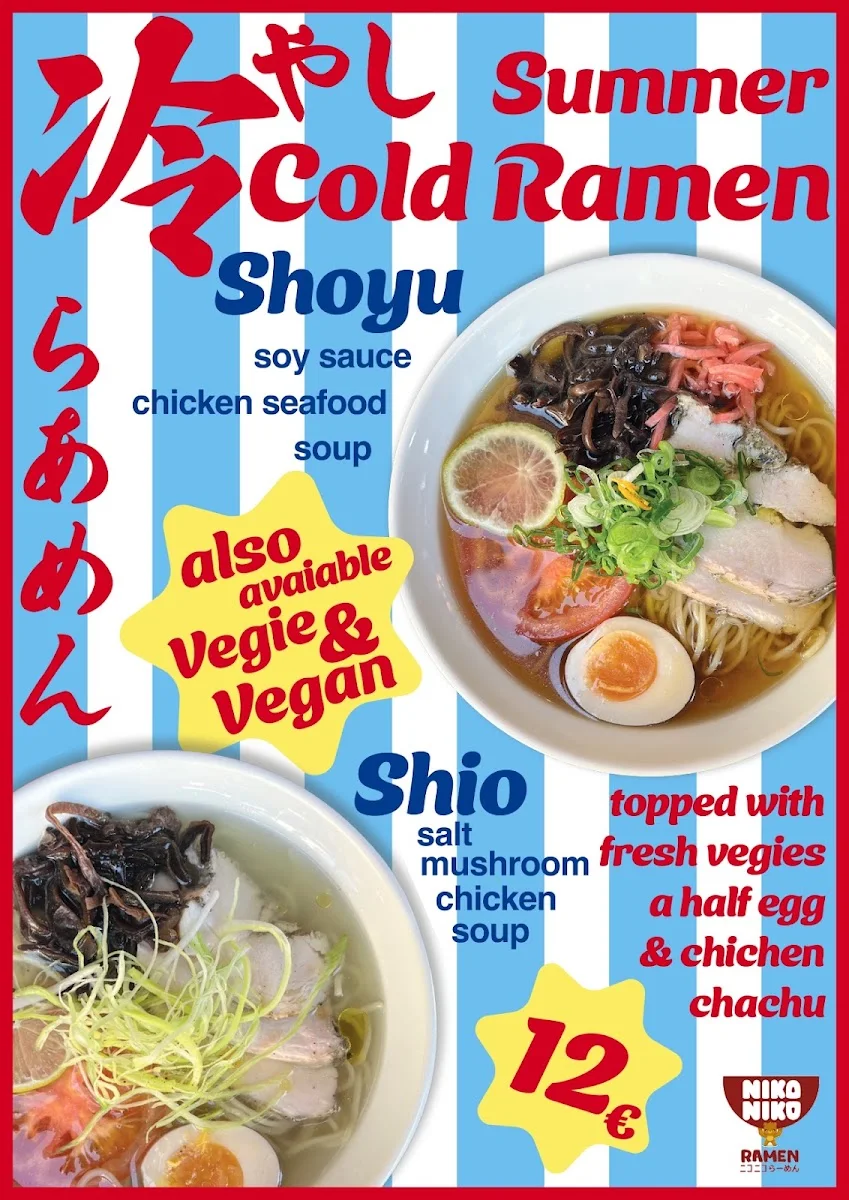 Niko Niko Ramen – Speisekarte in Berlin