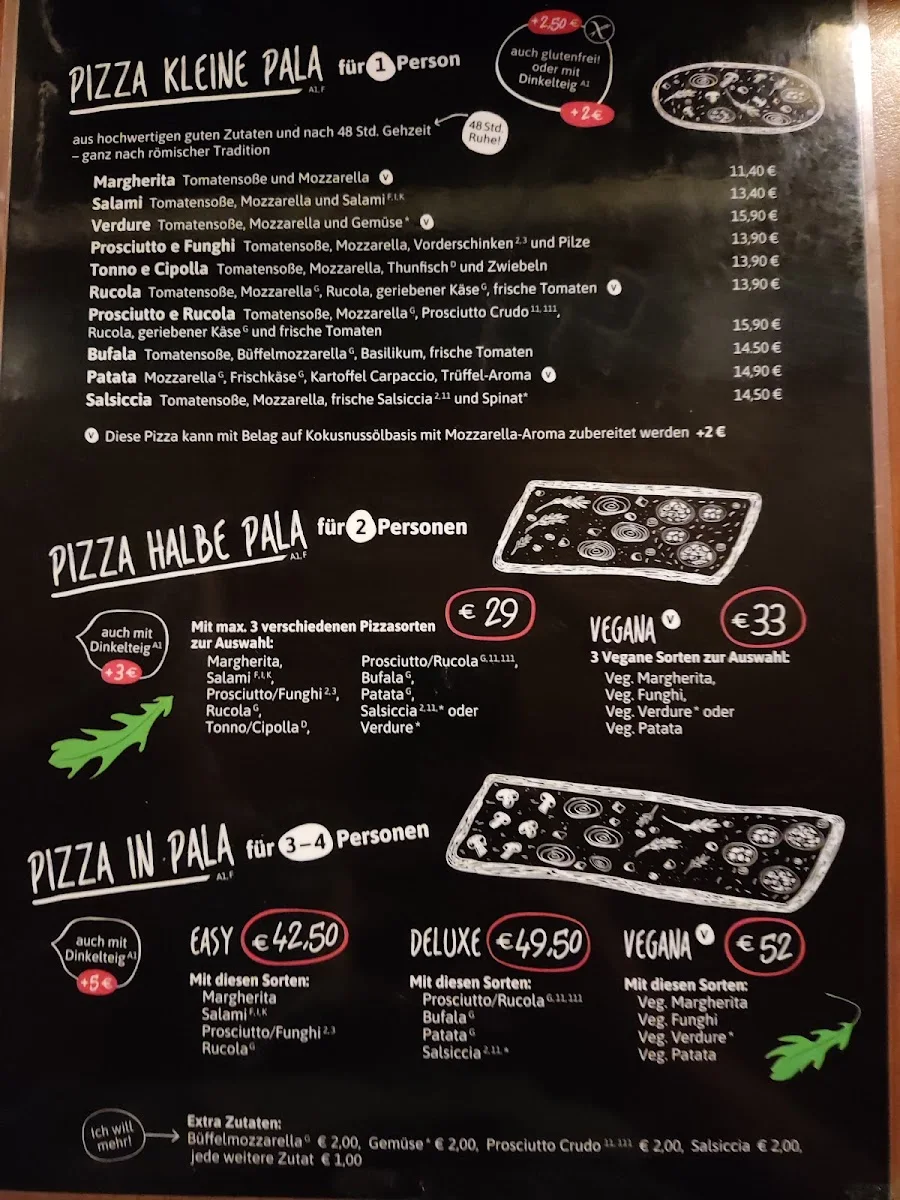 Pizzesco – Speisekarte in München, Bayern