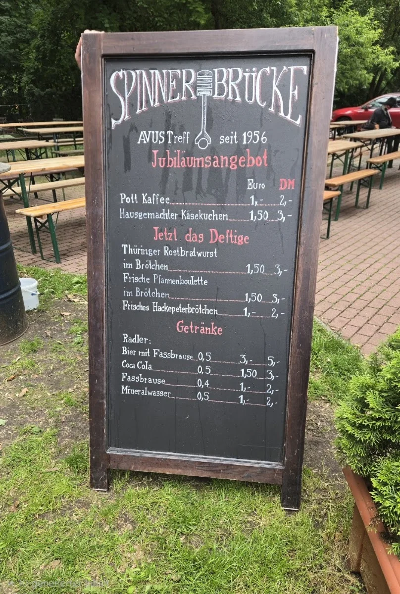 AVUS-Treff Spinner-Brücke – Speisekarte in Berlin
