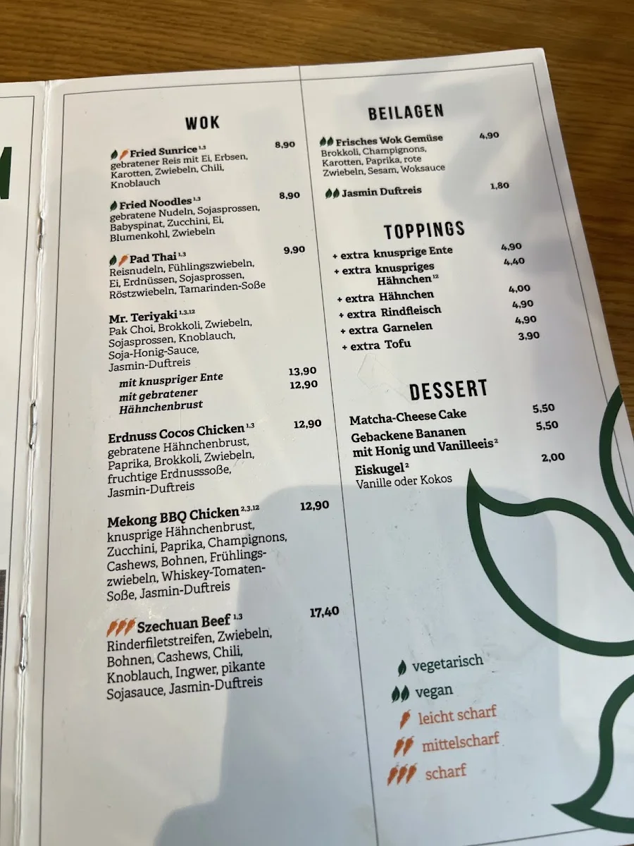 coa Wok & Bowls – Speisekarte in Sulzbach, Hessen