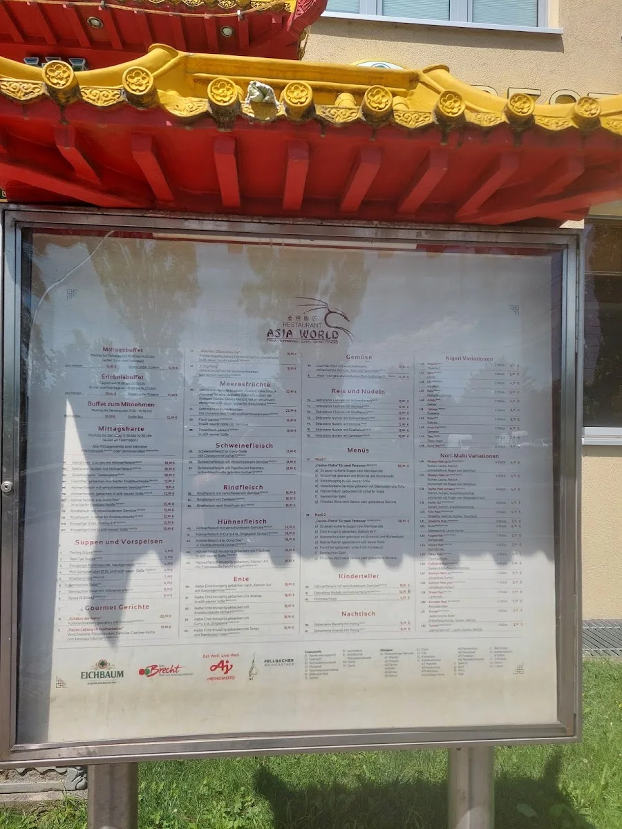 Restaurant Asia World – Speisekarte in Fellbach, Baden-Württemberg