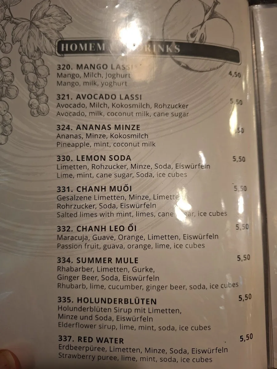 Cô Chu – Speisekarte in Berlin