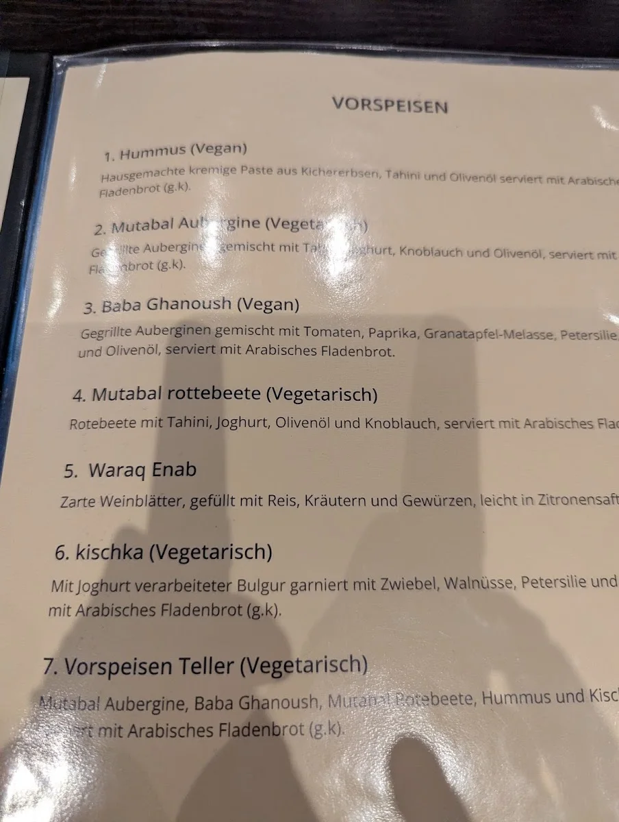 Levante – Speisekarte in Stuttgart, Baden-Württemberg