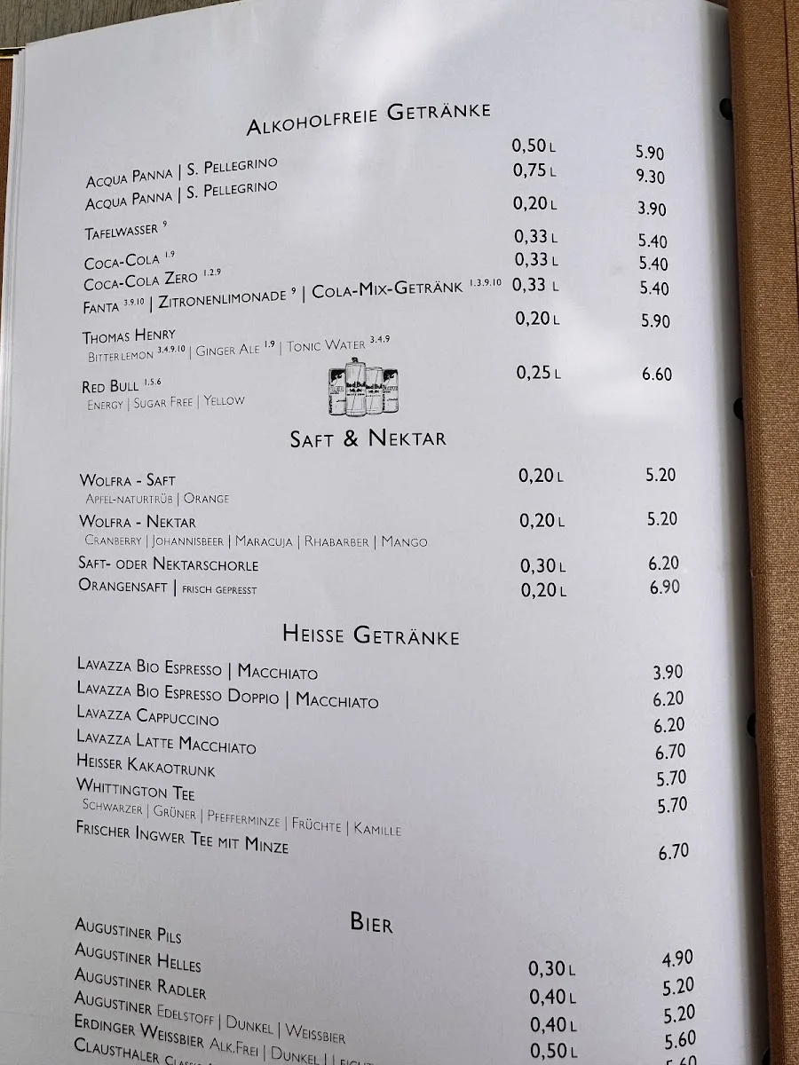 TAMBOSI – Speisekarte in München, Bayern