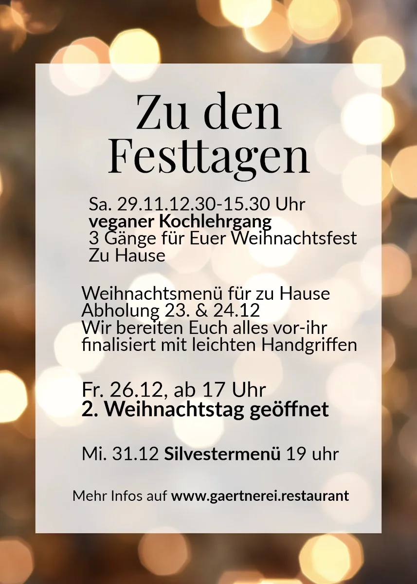 Gärtnerei – Restaurant in Essen, Nordrhein-Westfalen