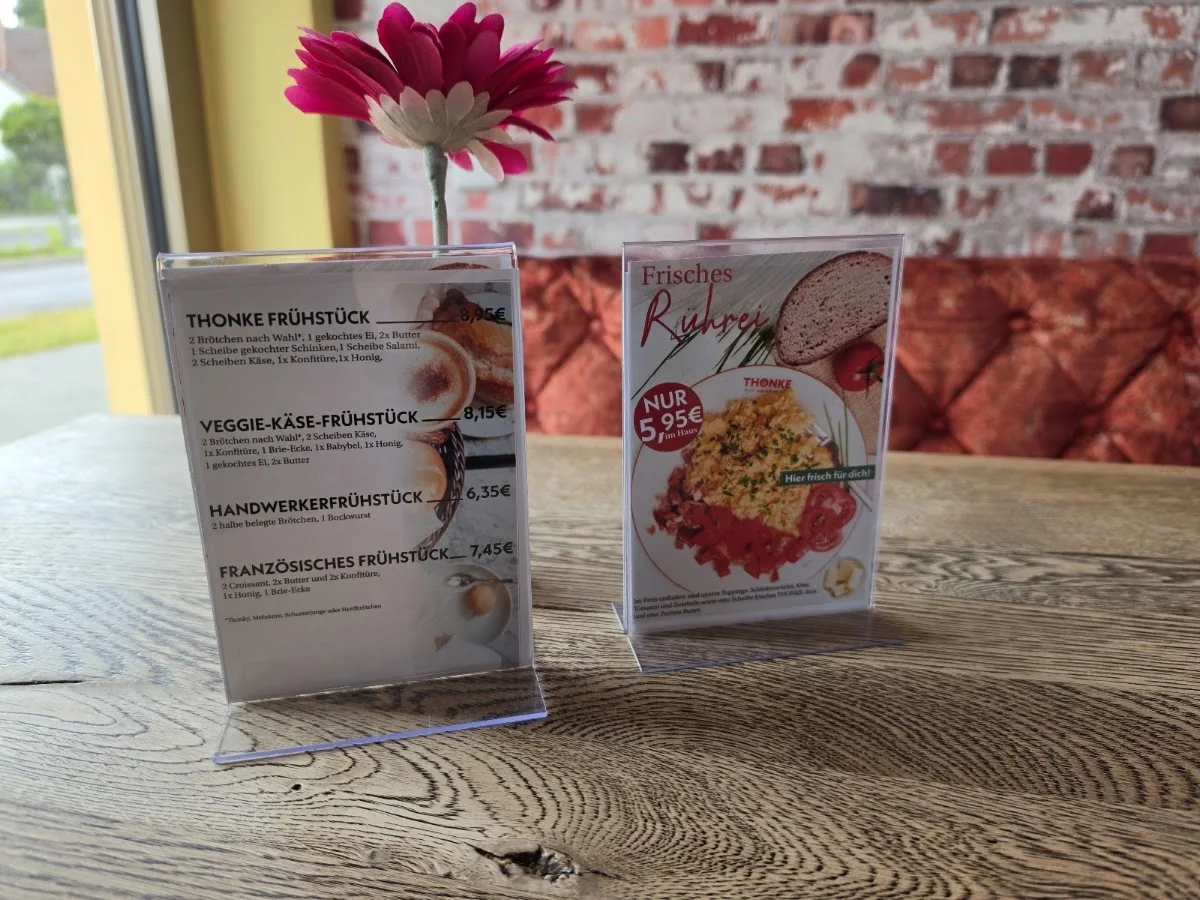 Bäcker Thonke Falkensee, Café "Gotthilfs" – Speisekarte in Falkensee, Brandenburg