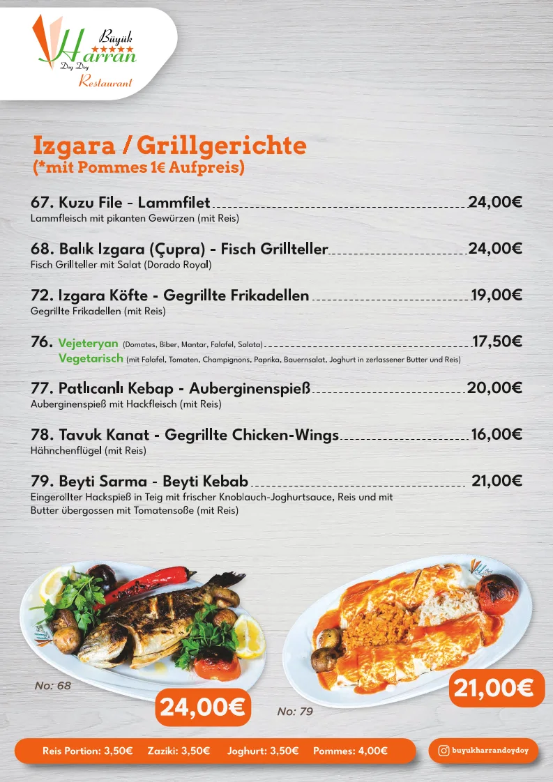 Büyük Harran Doy Doy – Speisekarte in Köln, Nordrhein-Westfalen