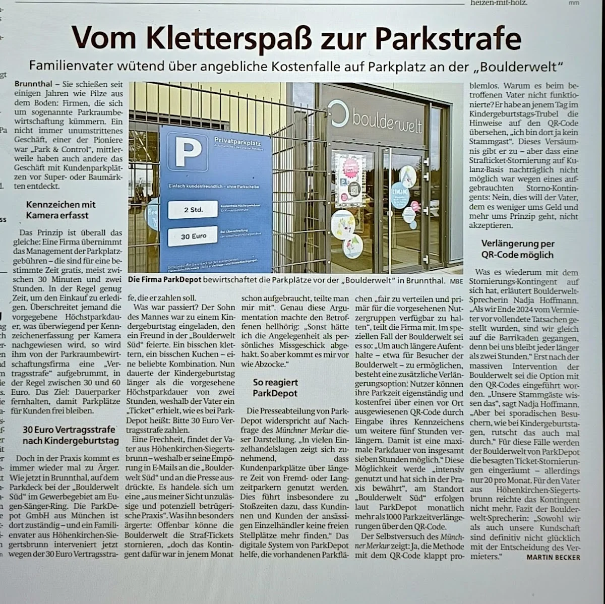 Boulderwelt München Süd – Besucherfoto von Patrick Schwarz in Brunnthal, Bayern