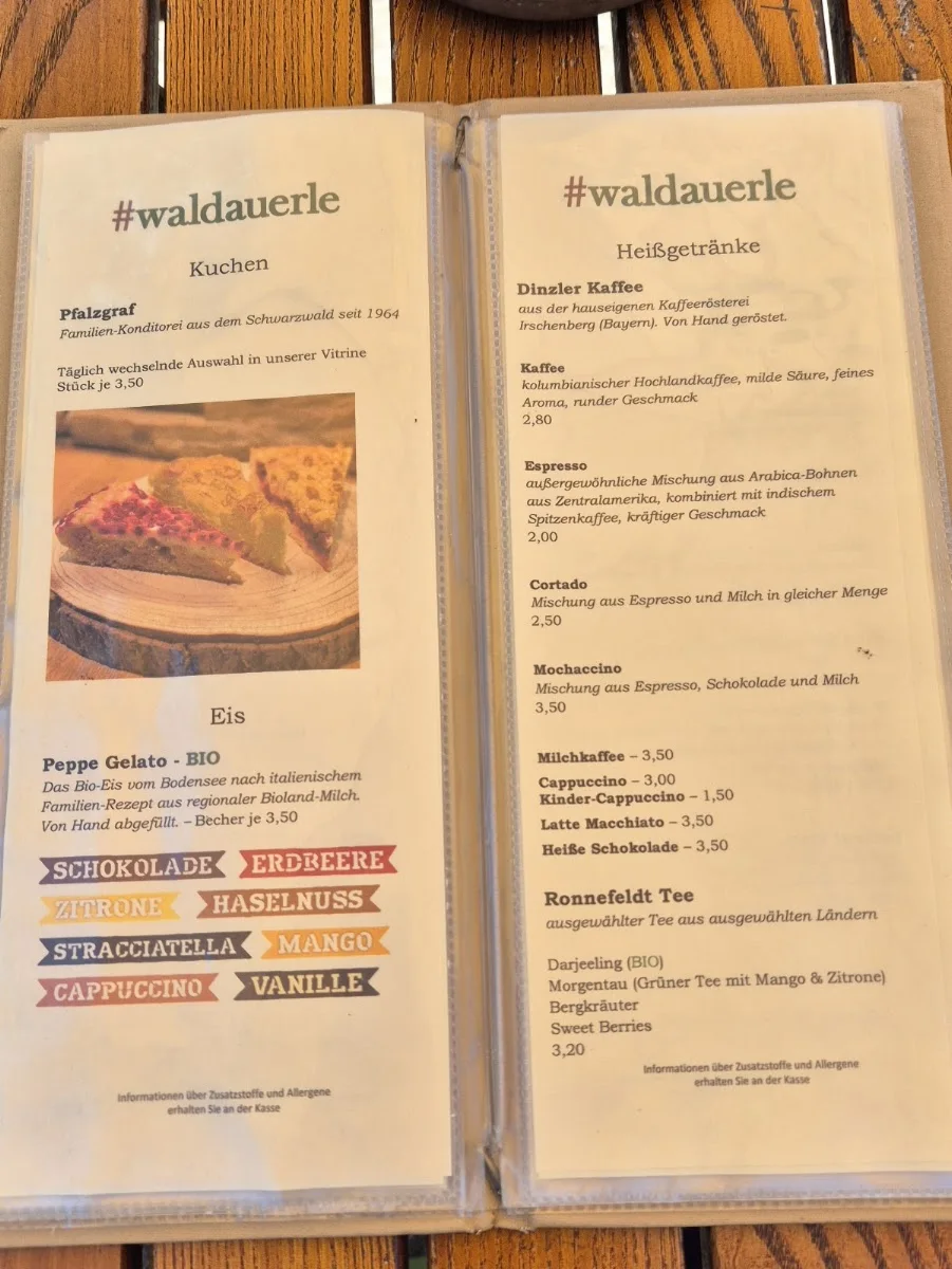 waldauerle – Speisekarte in Stuttgart, Baden-Württemberg