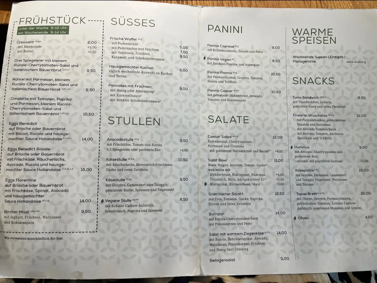 Gottlieb Café & Bar – Speisekarte in Stuttgart, Baden-Württemberg