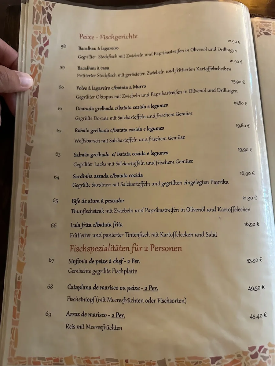 Restaurant Portugal – Speisekarte in Bonn, Nordrhein-Westfalen