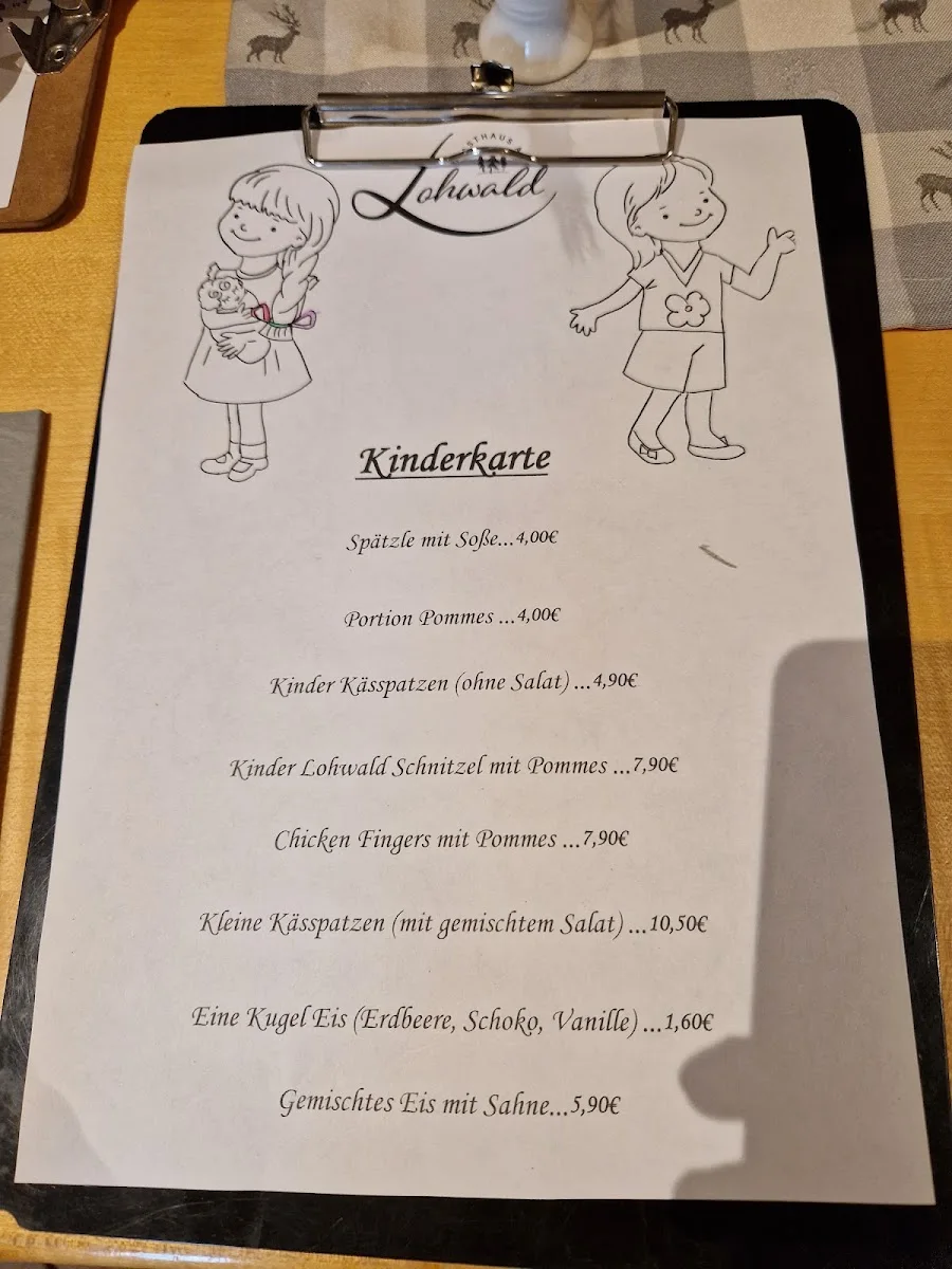 Restaurant Gasthaus am Lohwald – Speisekarte in Neusäß, Bayern