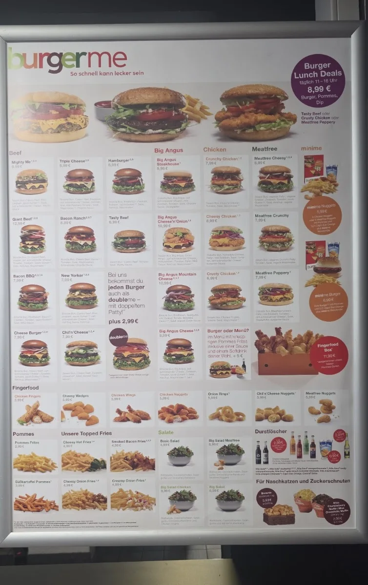 burgerme Berlin Hellersdorf – Speisekarte in Hönow, Brandenburg