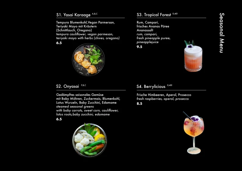 Shisomen Vegan Ramen & Cocktails – Speisekarte in Berlin