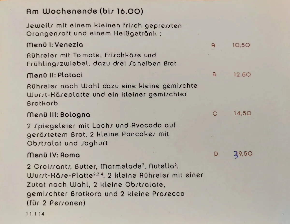 Rote Kapelle – Speisekarte in Stuttgart, Baden-Württemberg