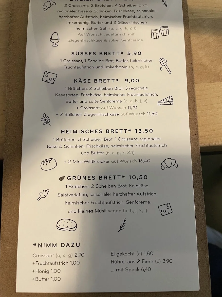 Café Heimisch – Speisekarte in Köln, Nordrhein-Westfalen