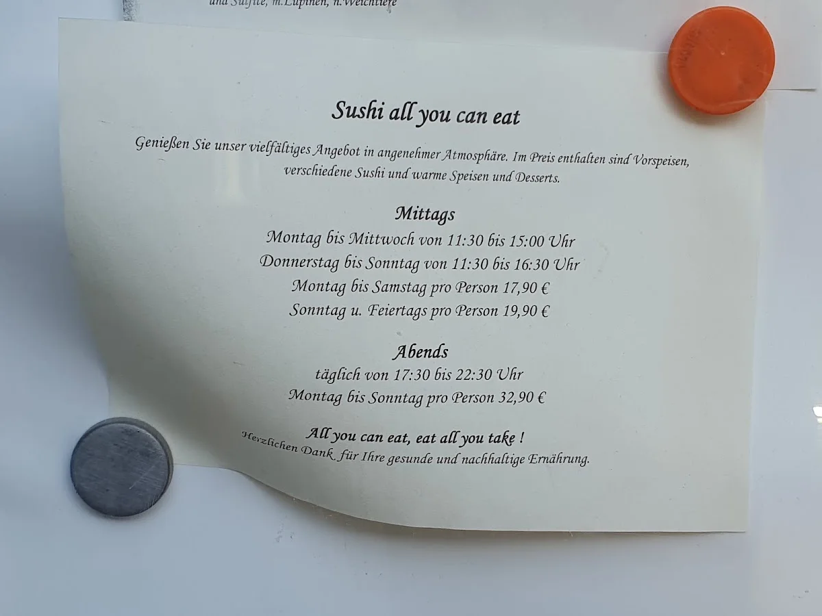 Sushi Fujikaiten Restaurant – Speisekarte in München, Bayern
