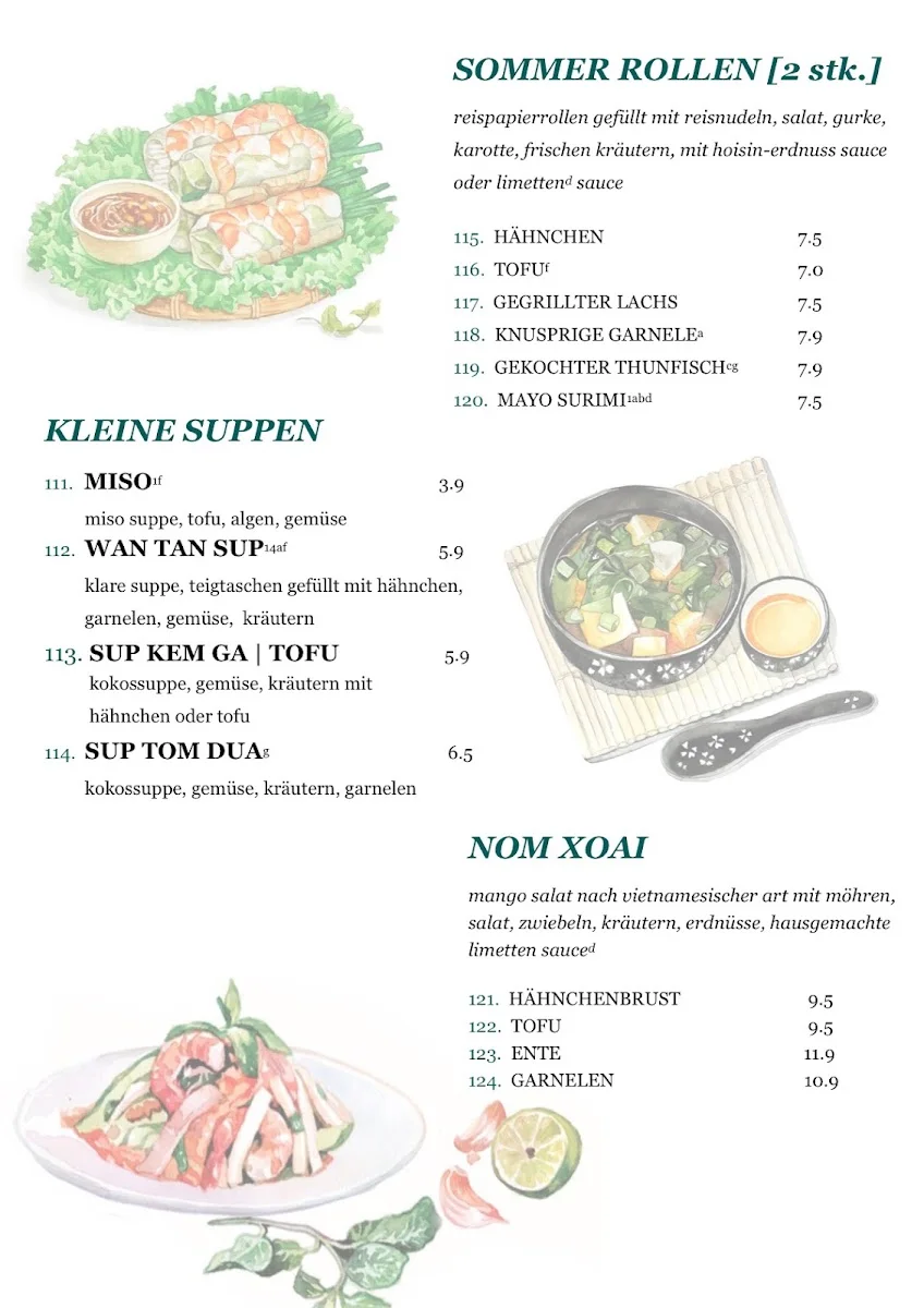HAKYO - vietnamese & japanese restaurant – Speisekarte in Brühl, Nordrhein-Westfalen