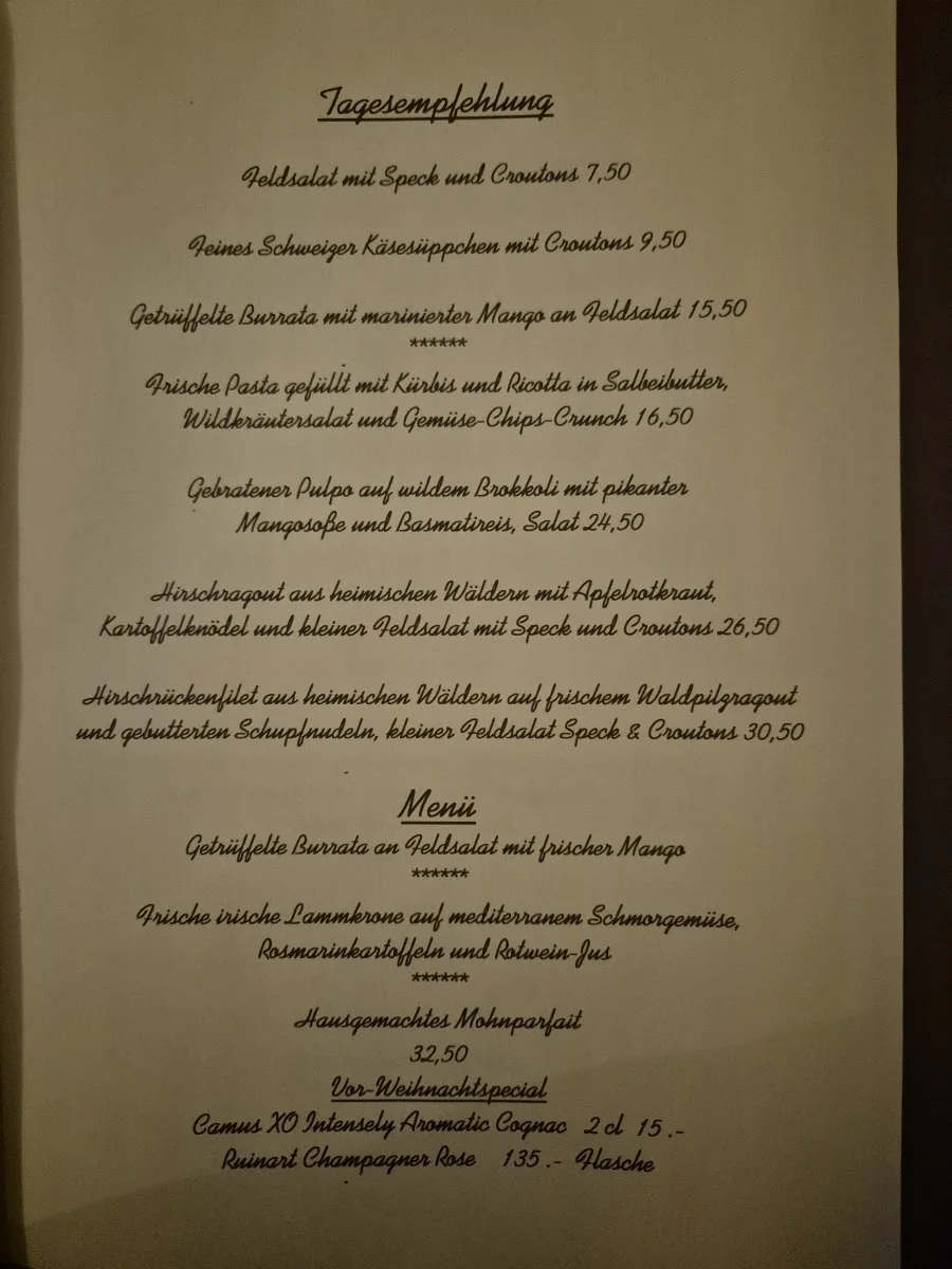 Borussia Restaurant – Speisekarte in Frankfurt am Main, Hessen