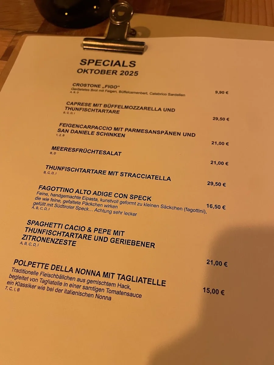 Colvino Stuttgart – Speisekarte in Stuttgart, Baden-Württemberg