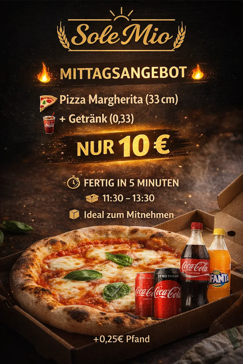 Ristorante Pizzeria Sole Mio – Speisekarte in Esslingen am Neckar, Baden-Württemberg