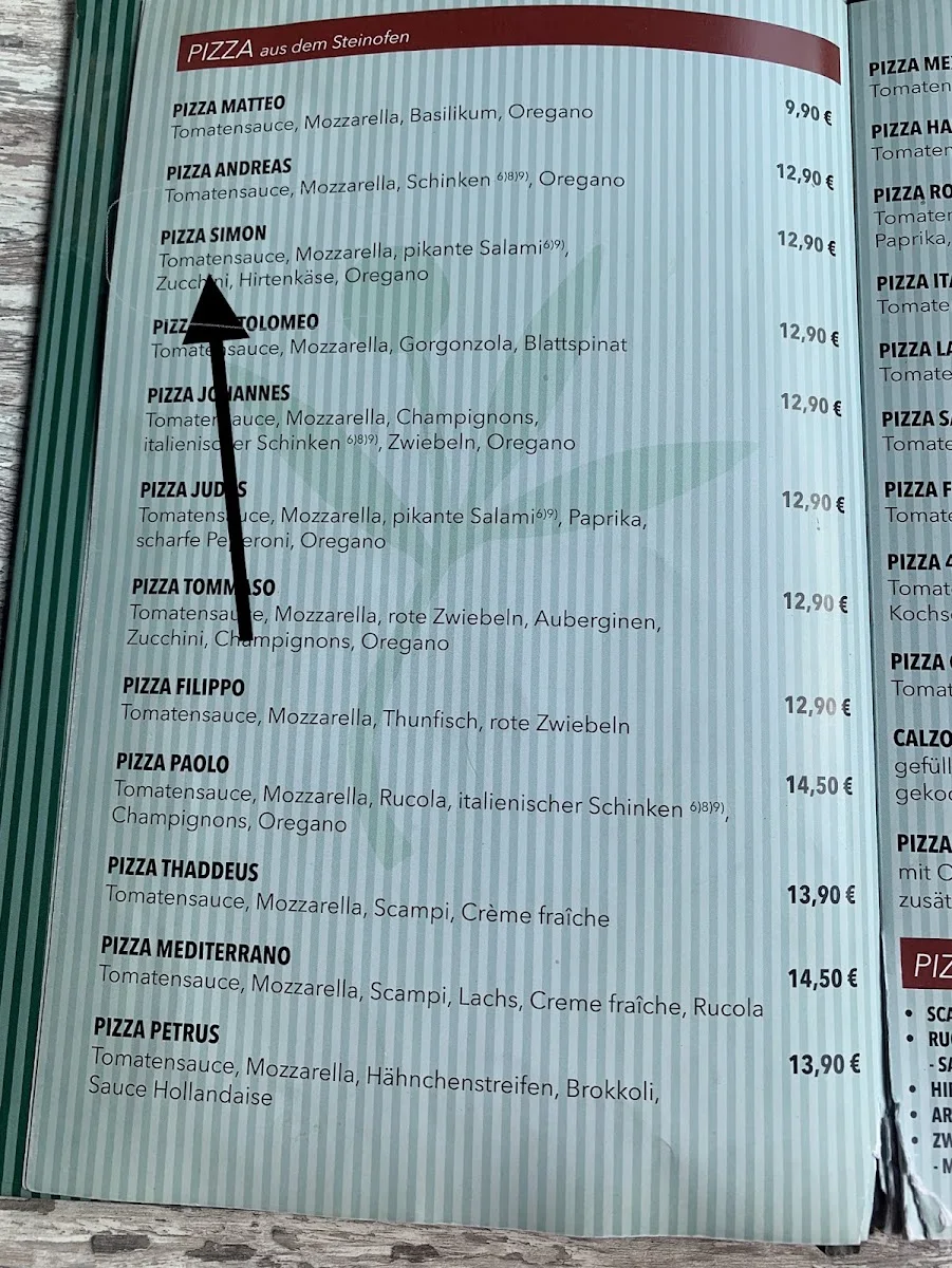 Mediterrano – Speisekarte in Lehrte, Niedersachsen