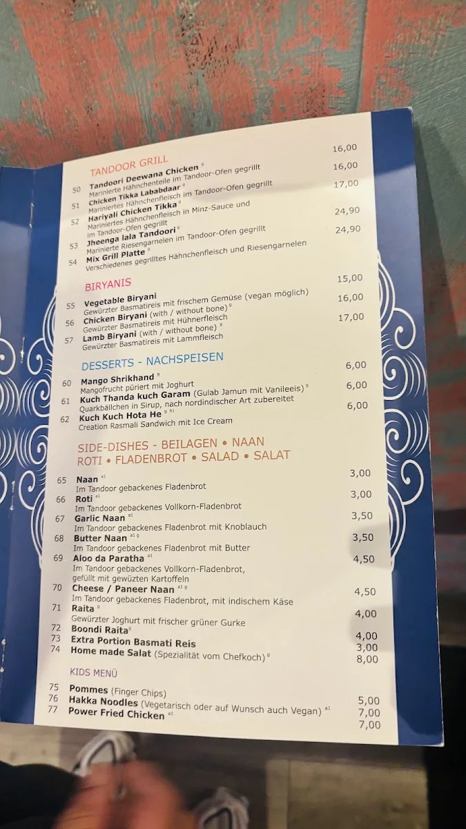 Dessi Tadka - Indian Street Food – Speisekarte in München, Bayern