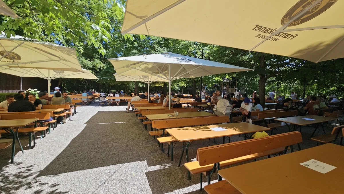 Zum Flaucher Biergarten – Atmosphäre in München, Bayern