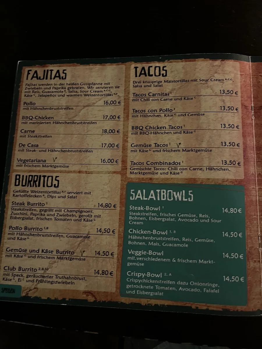 La Pasión – Speisekarte in Erlangen, Bayern