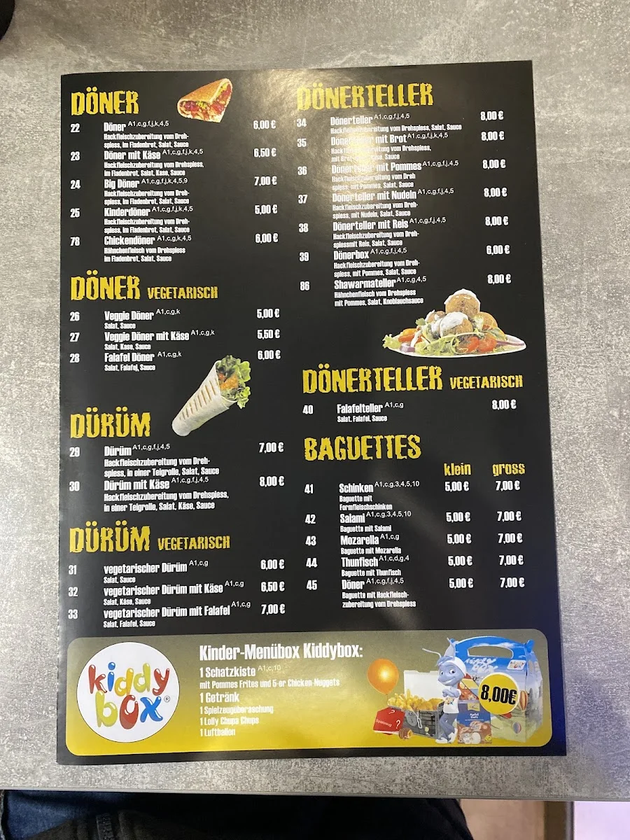 Habibi pizza – Speisekarte in Naumburg, Sachsen-Anhalt