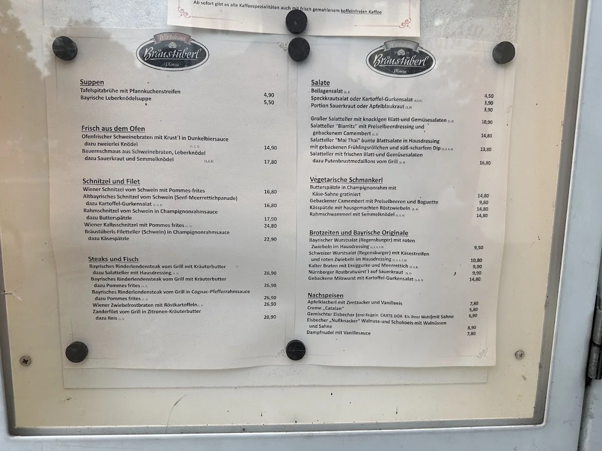 Bräustüberl – Speisekarte in Planegg, Bayern