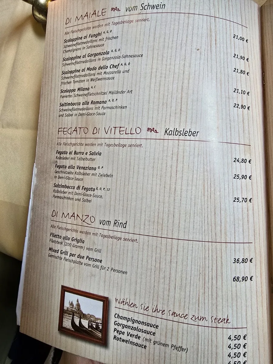 Trattoria La Stalla – Speisekarte in Berlin